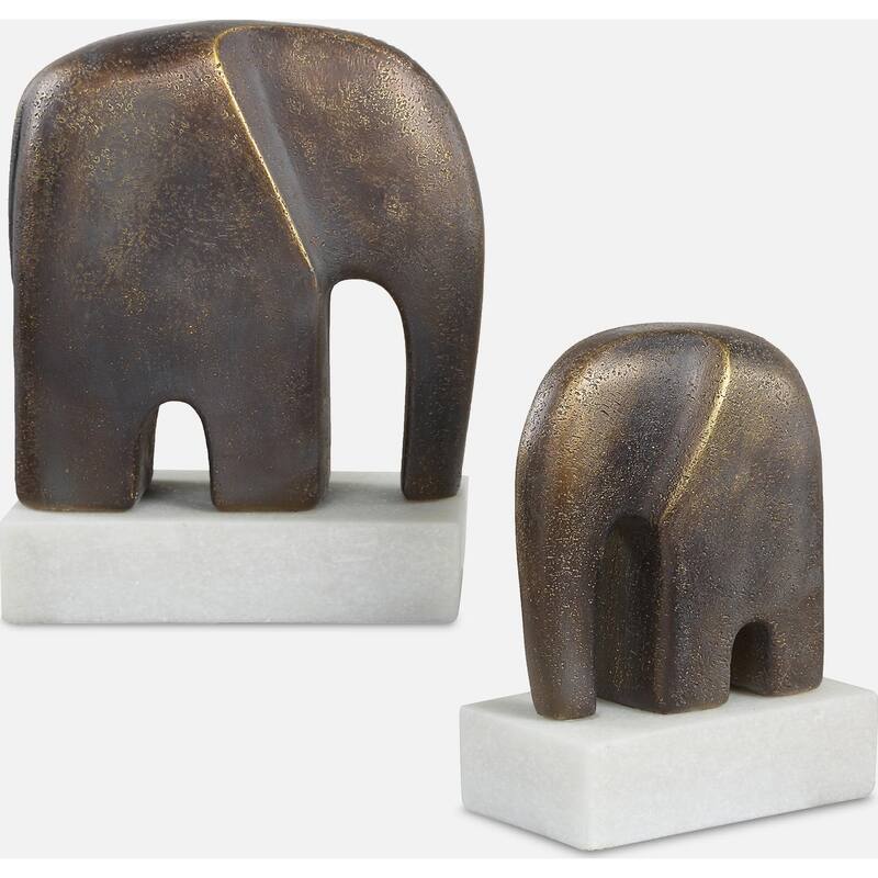 Uttermost 18195 Timeless Tusk 9-1/16" Tall Polyresin Animals Table