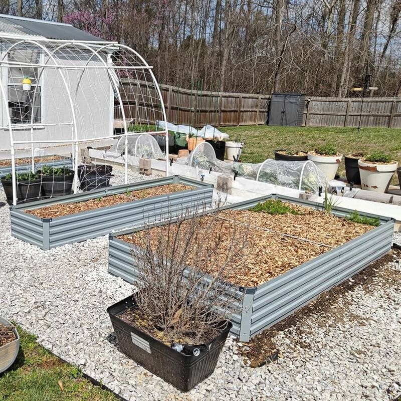 Galvanized Raised Garden Bed,Outdoor Planter