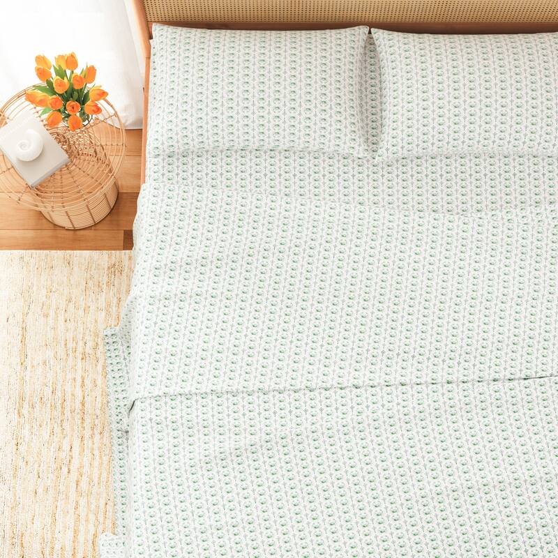 Patina Vie Maison Brushed Microfiber Charming Coastal Sheet Set