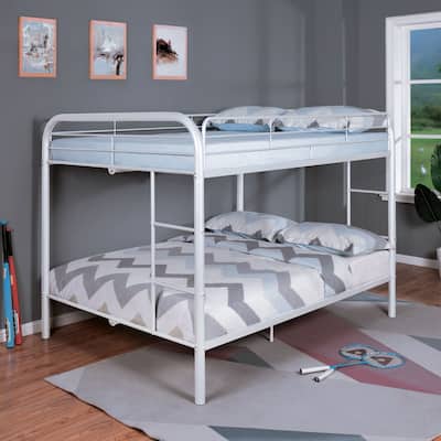 Furniture of America Hind Modern Metal Full over Full Bunk Bed