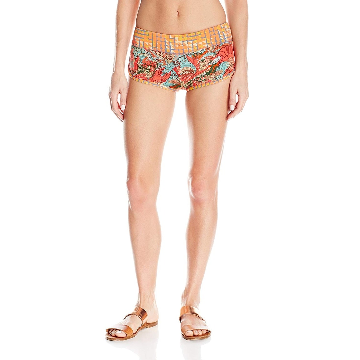 orange boy short swimwear