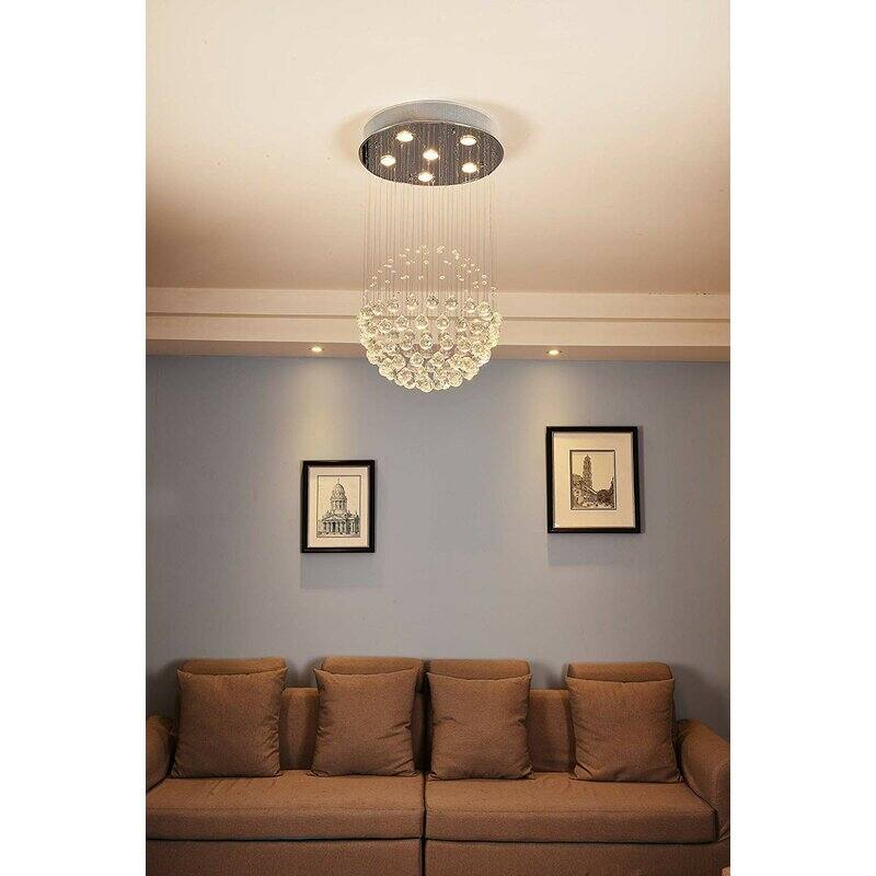 Maxax 6 - Light Unique / Statement Chandelier with Crystal Accents - MX16003-C
