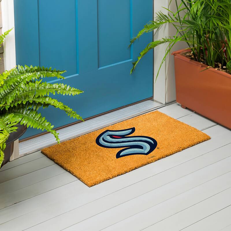 Seattle Kraken Full Color Indoor/Outdoor Coir Mat - 28" x 16"