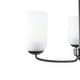 preview thumbnail 13 of 24, LNC Celes Modern 3-Light Wheel Chandelier with Forsted Glass Shade