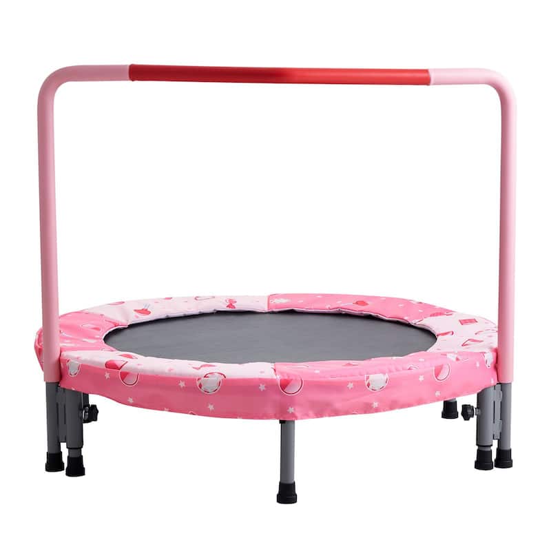Foldable 36 Inch Toddler Trampoline for Indoor Outdoor Active Play