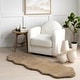 preview thumbnail 4 of 19, Nuloom Eline SuperiorWash Faux Sheepskin Machine Washable Area Rug 2' x 6' - Camel - Hide-Shaped