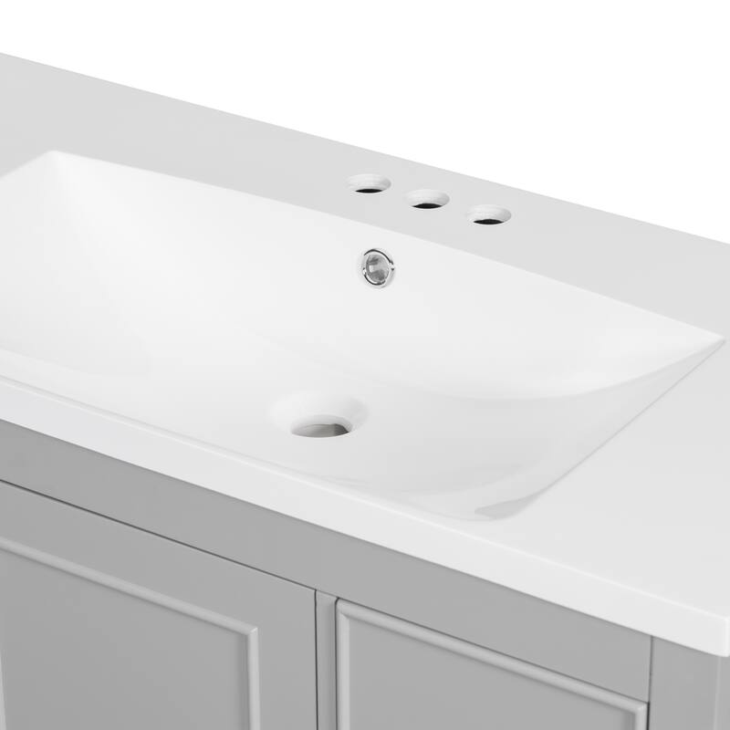 36" Gray Bathroom vanity