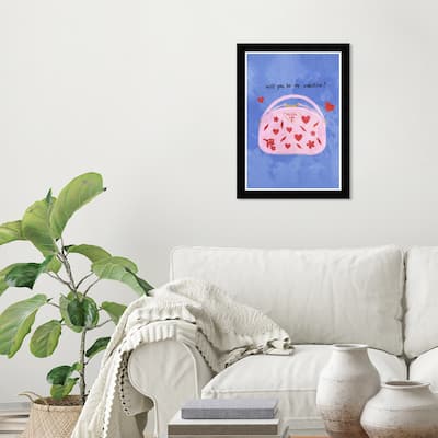 Wynwood Studio Prints Holiday Seasonal My Valentine Blue Wall Art