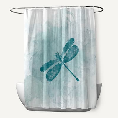 Dragonfly Summer Animal Print Shower Curtain