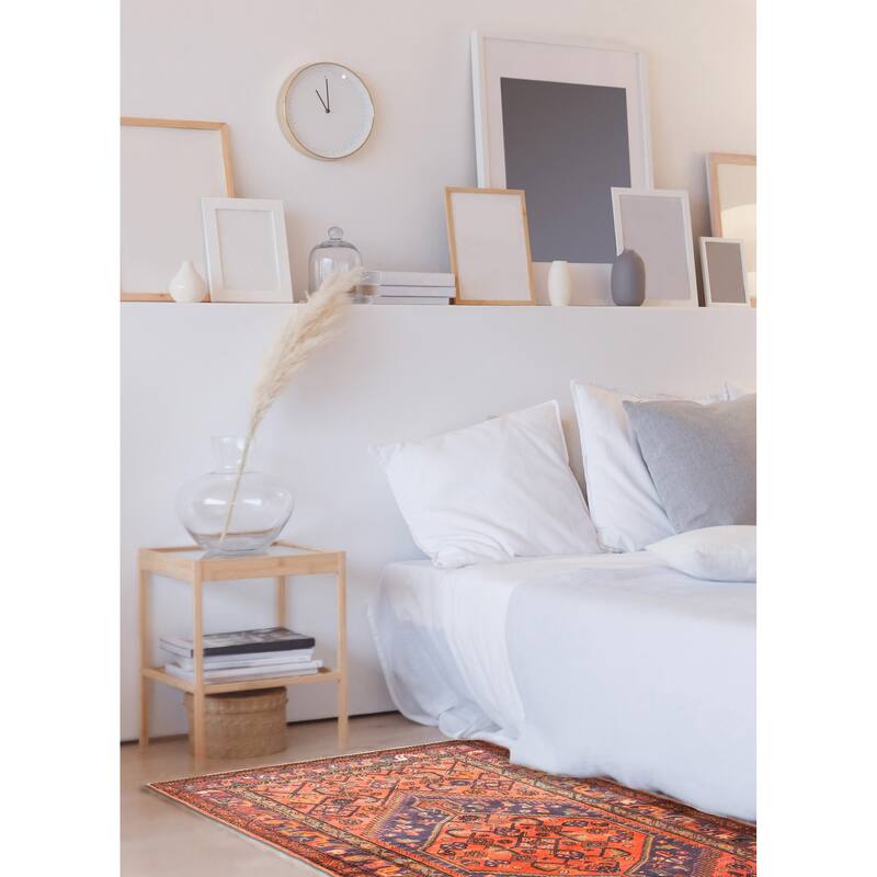 ECARPETGALLERY Hand-knotted Andelz Red Wool Rug - 4'2 x 7'8