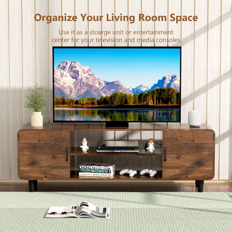 50.7" TV Stand for 55" TVs with 3 Tier Shelves