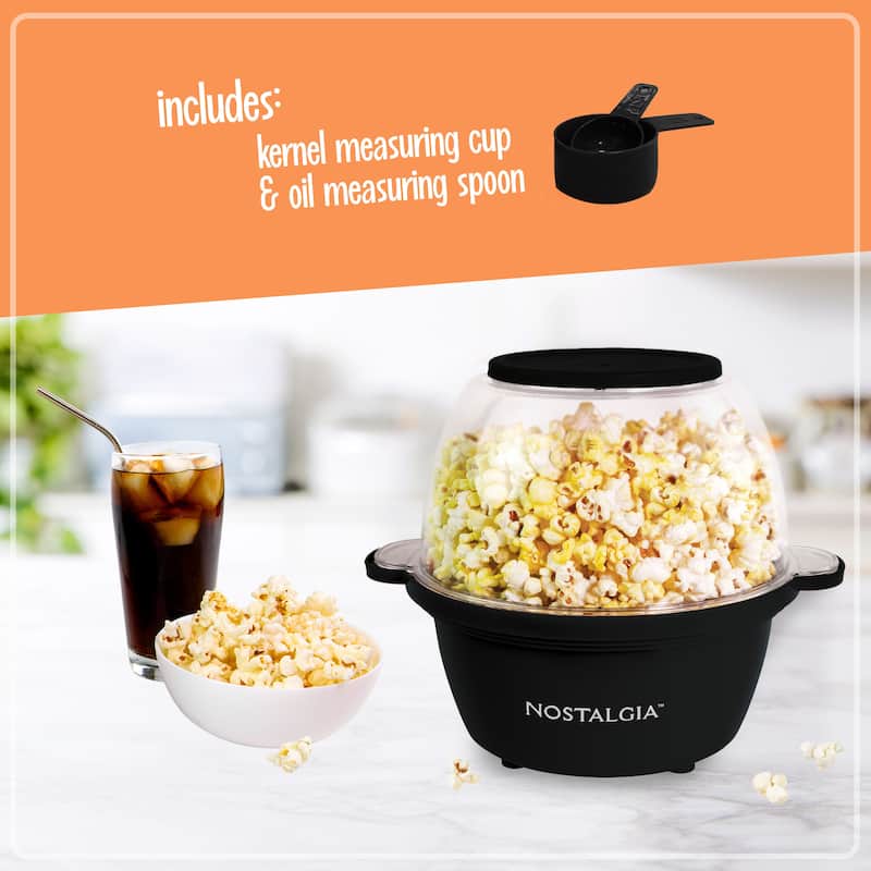 Nostalgia 2 QT Stainless Steel Stirring Popcorn Popper