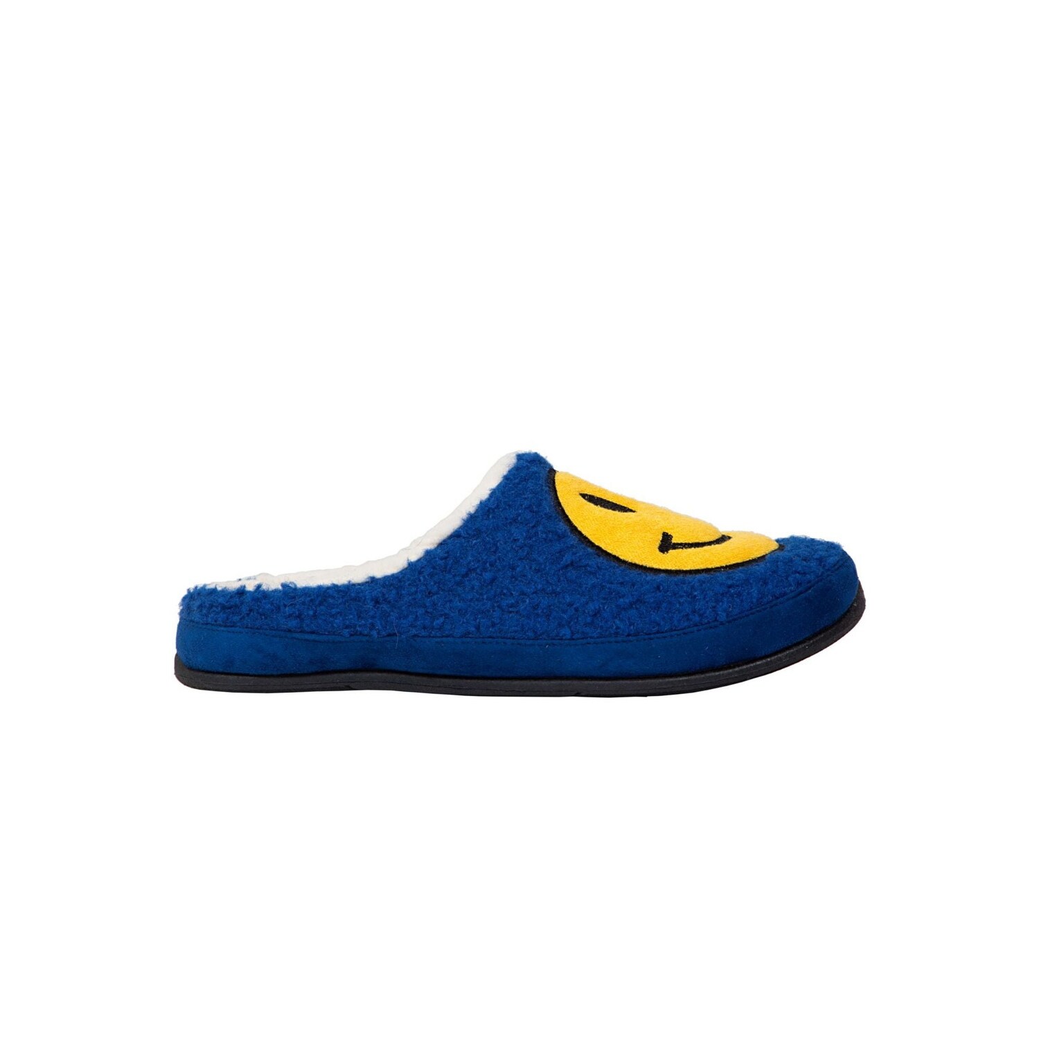DEER STAGS Mens Gray Smiley Face Cushioned Round Toe Slip On Slippers 9 M DEER STAGS Mens Gray Smiley Face Cushioned Slipperooz Round  main image 2