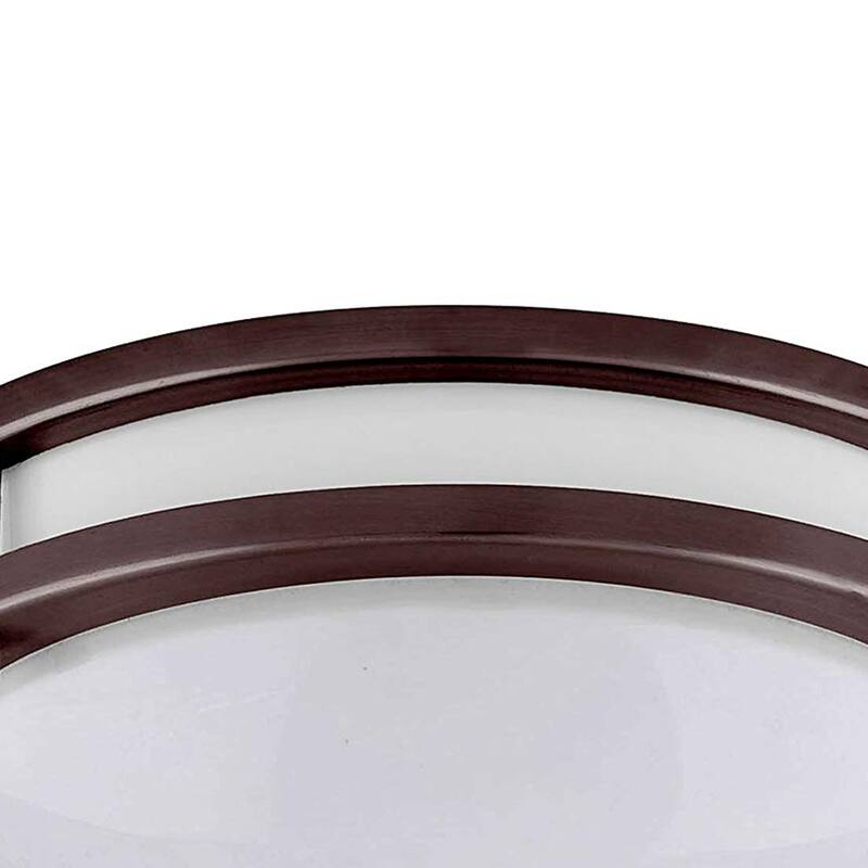 Amax Lighting 20W LED flush mount fixture in Brush Nickel Finish