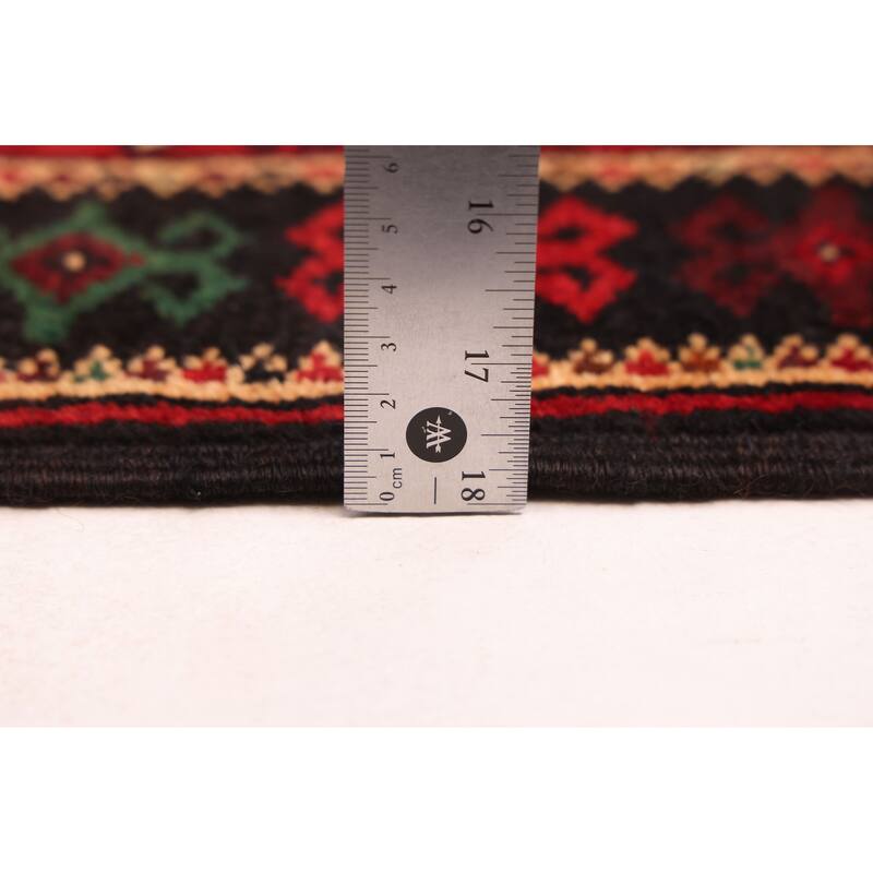 ECARPETGALLERY Hand-knotted Teimani Red Wool Rug - 3'9 x 6'4