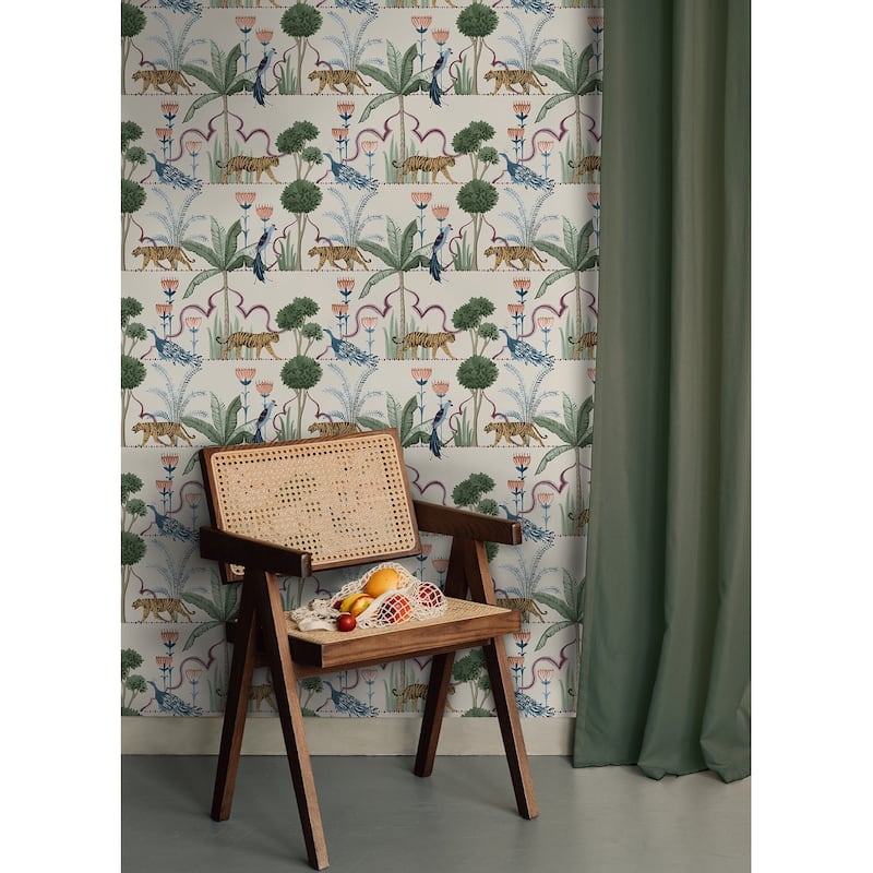 NuWallpaper Laos Taupe Peel and Stick Wallpaper