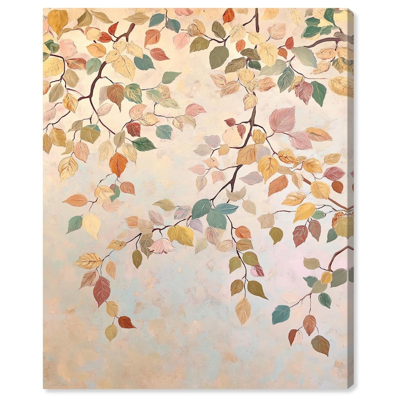 Leaf Swirl Canvas by Art Remedy, Gallery Wrapped - 20" x 24"