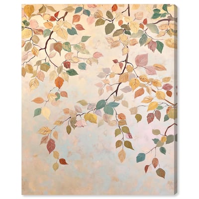 Leaf Swirl Canvas by Art Remedy, Gallery Wrapped
