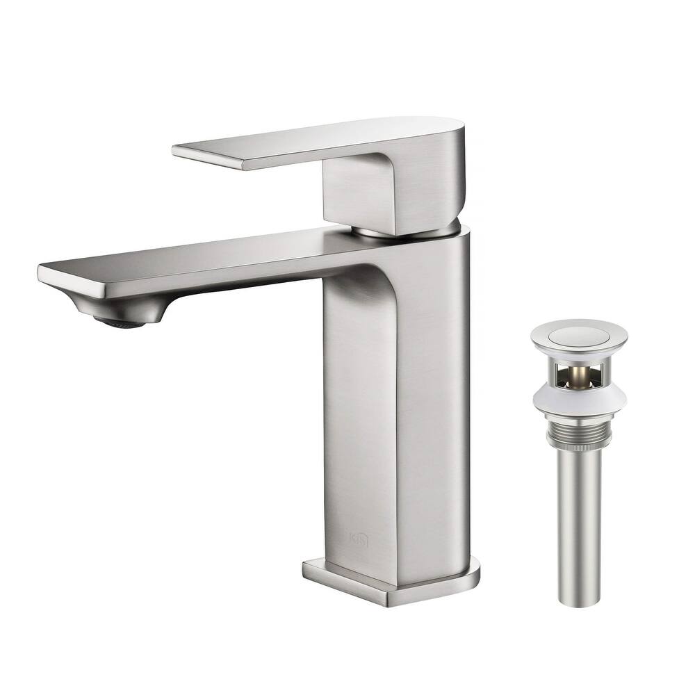 Lead-free Solid Brass Single Handle Bathroom Vanity Faucet with Hose