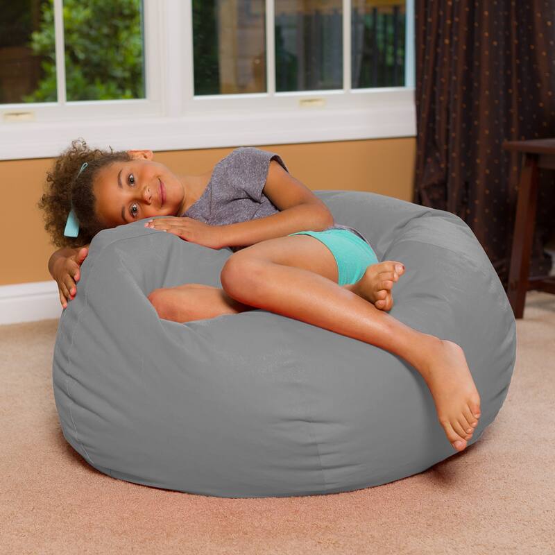 Kids Bean Bag Chair, Big Comfy Chair - Machine Washable Cover
