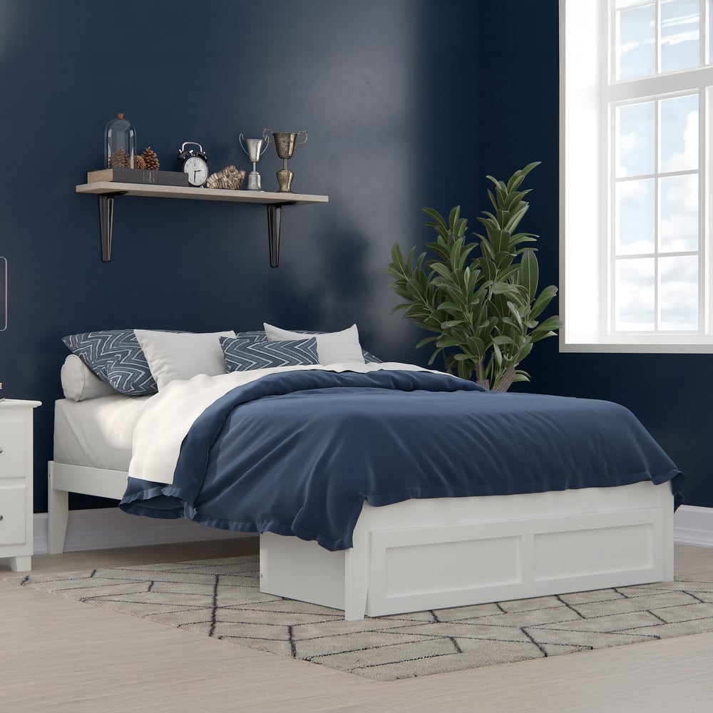 AFI Colorado Platform Bed with Foot Drawer and Charging Station