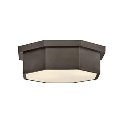 Hinkley Lighting 46993 Facet 3 Light 18" Wide Flush Mount Ceiling