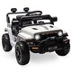 preview thumbnail 15 of 40, Ride On Truck for Kids, 12V Battery Powered Toy Car with Remote Control White