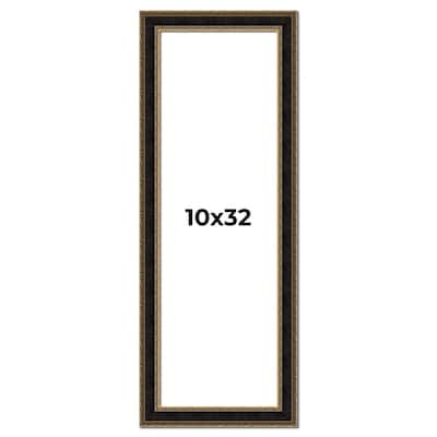 10x32 Frame Gold Antique Vintage Sold Wood Picture Frame | 1.75 Inch