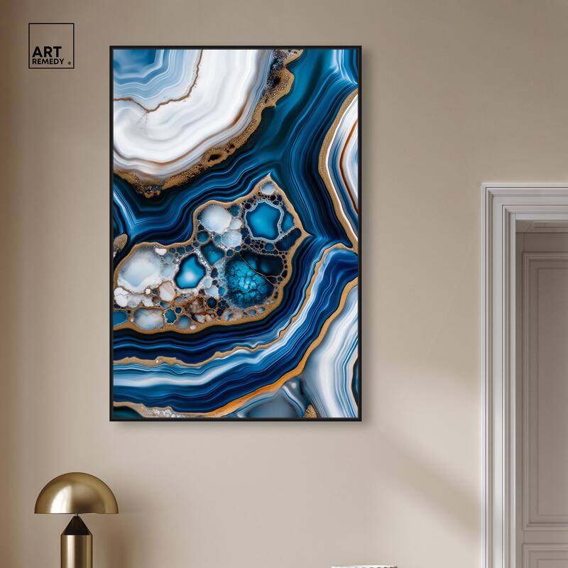 Azure Alveoli II Canvas by Art Remedy