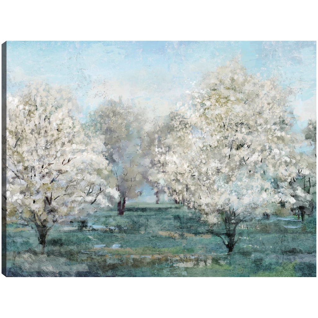 Flowering Trees By Studio Arts Canvas Art Print