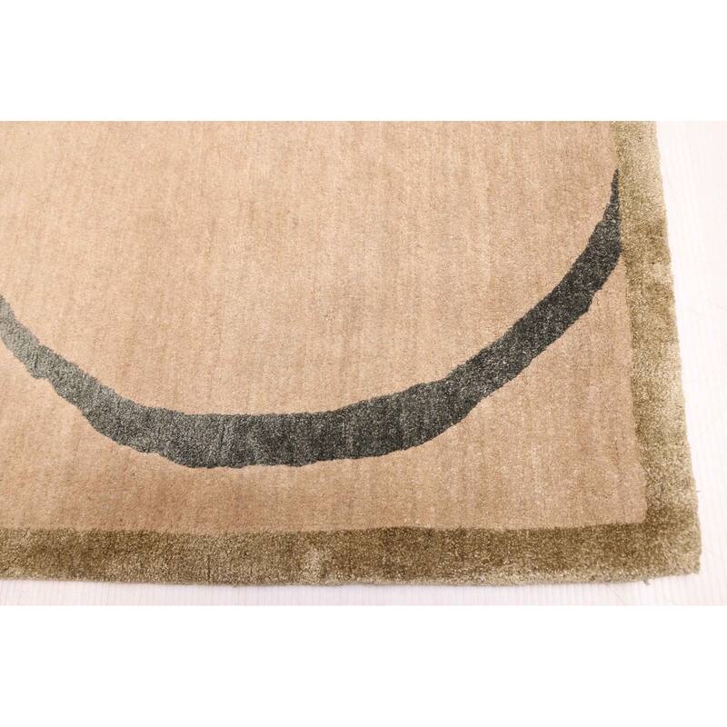 ECARPETGALLERY Hand-knotted Opulence Taupe Silk, Wool Rug - 8'1 x 9'10