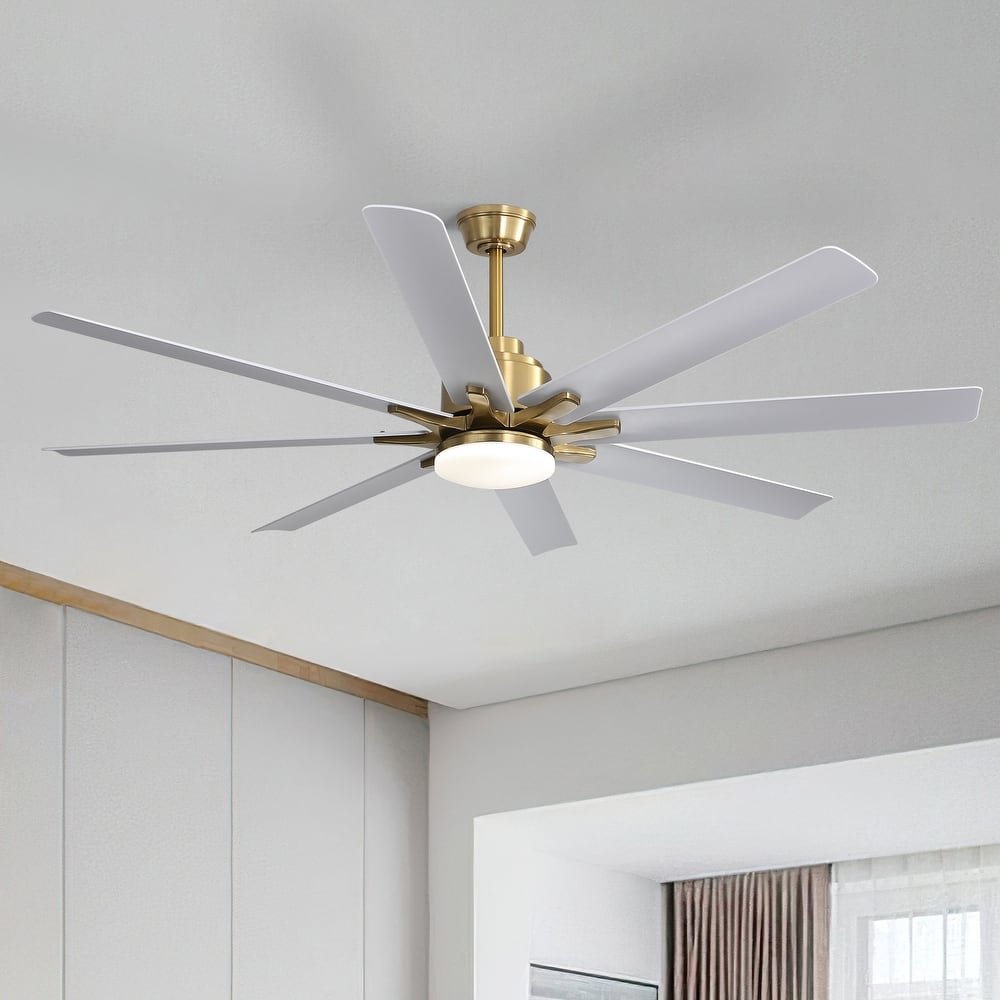 Sofucor 66/72"Smart Ceiling Fans with Lights,Indoor/Outdoor with Light and Remote,Compatible with Alexa/Google/App