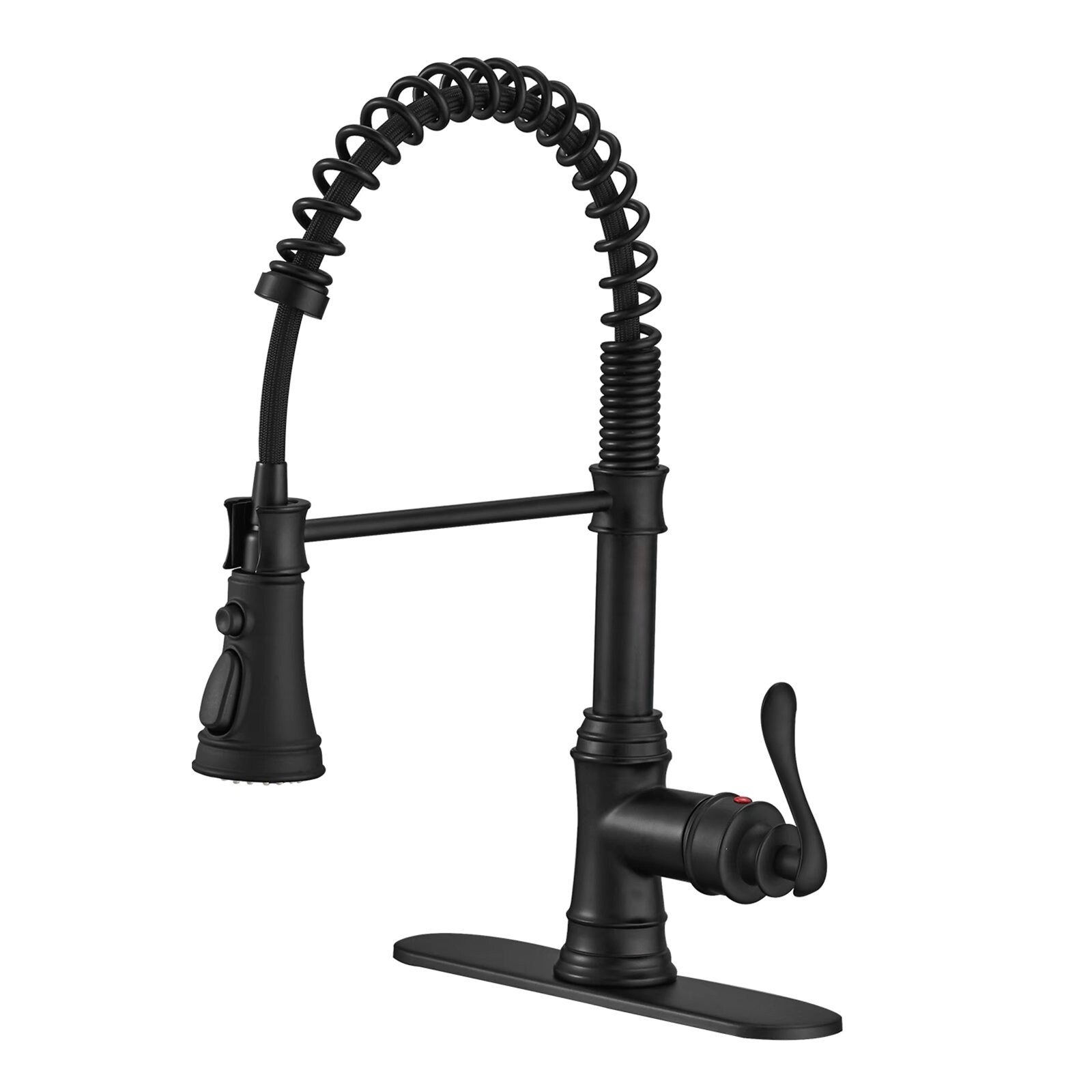 Vibrantbath Kitchen Sink Faucet Pull Down Sprayer Spring 3 ...