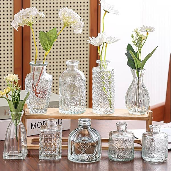 Set of 32 Bud Vases for Flowers, Small Vintage Glass Bottles for Rustic Wedding Centerpieces and Home Decor - Bed Bath & Beyond