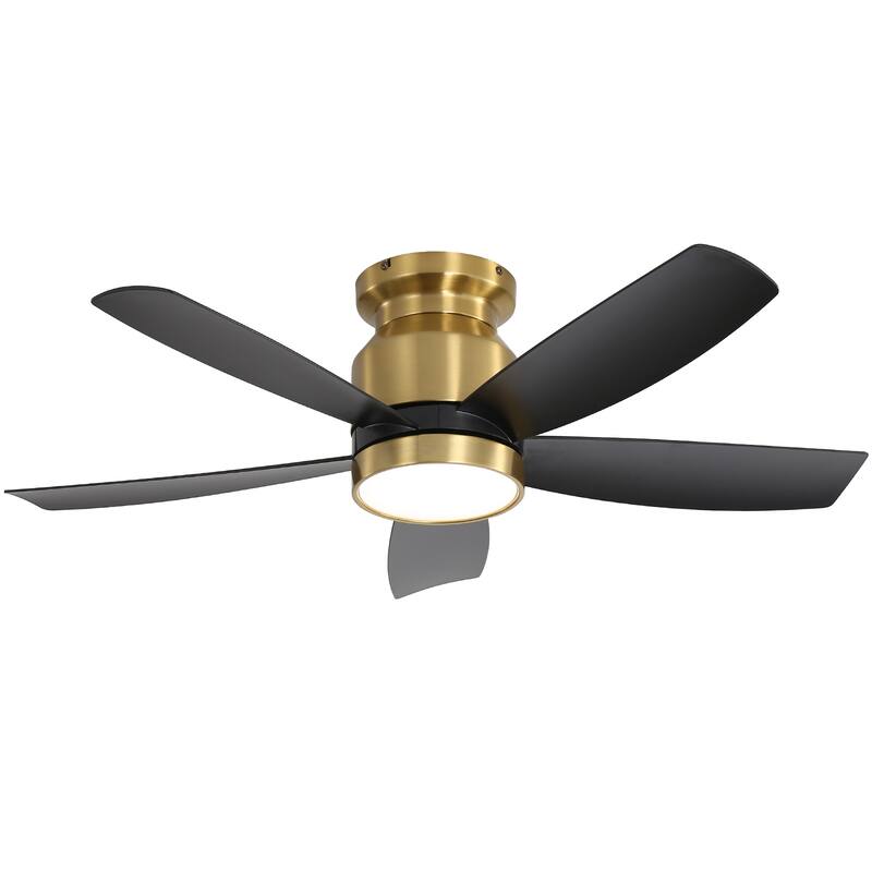 23" 29'' 42'' Flush Mount Ceiling Fan with Light and Remote Control for Small Room,Patio,Kitchen,Bedroom