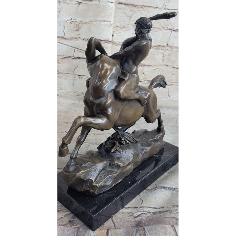 Theseus Fighting The Centaur Bianor By Antoine-Louis Barye Bronze Sculpture Sale
