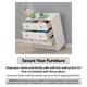 The Novogratz Her Majesty 2 Drawer Nightstand