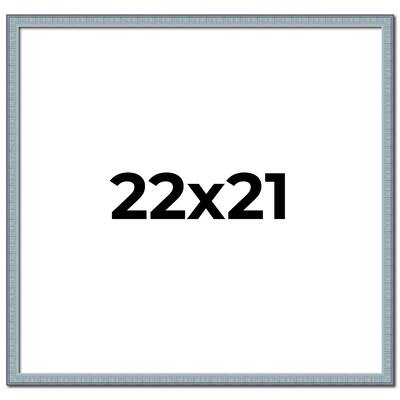 22x21 Frame Rustic Sky Blue Solid Wood Picture Frame | 0.75 Inch