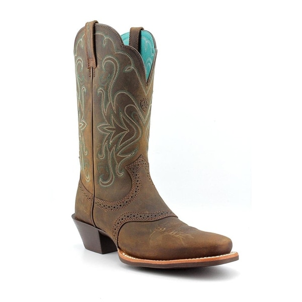 Ariat Legend Women Square Toe Leather Brown Western Boot