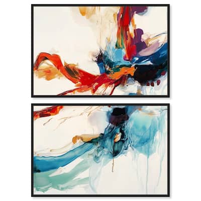 Vibrant Palette I Canvas Set of 2 by Art Remedy