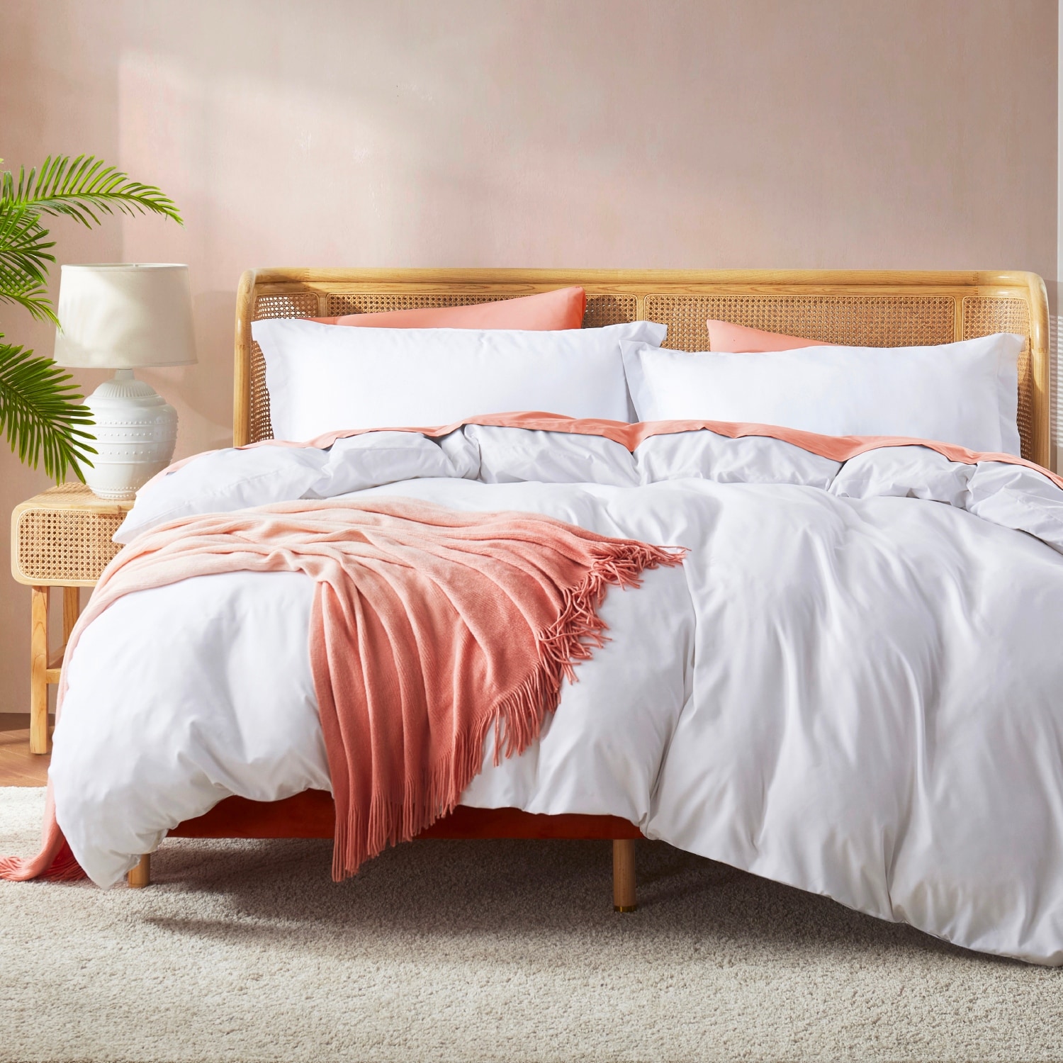 Empyrean Ultra Soft Double Brushed Microfiber Duvet Cover Set with Button Closure
