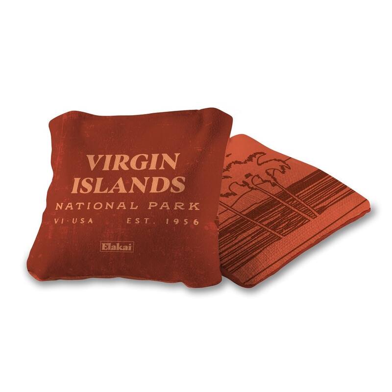 Virgin Islands National Park Dual Sided Pro Cornhole Bags (Set of 4)