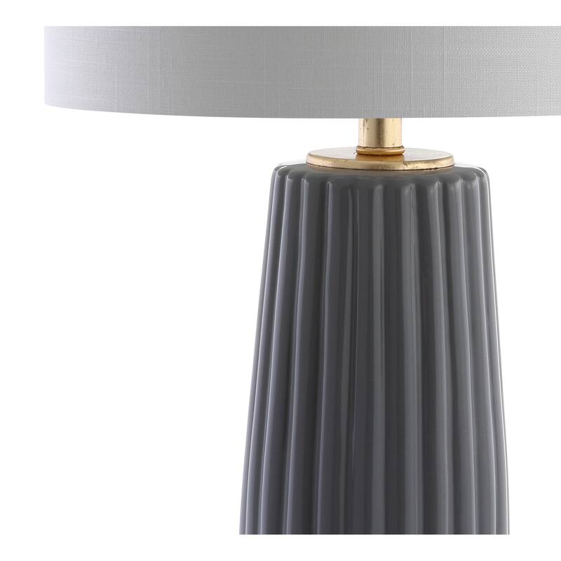 May 28.5" Ceramic LED Table Lamp, Navy by JONATHAN Y