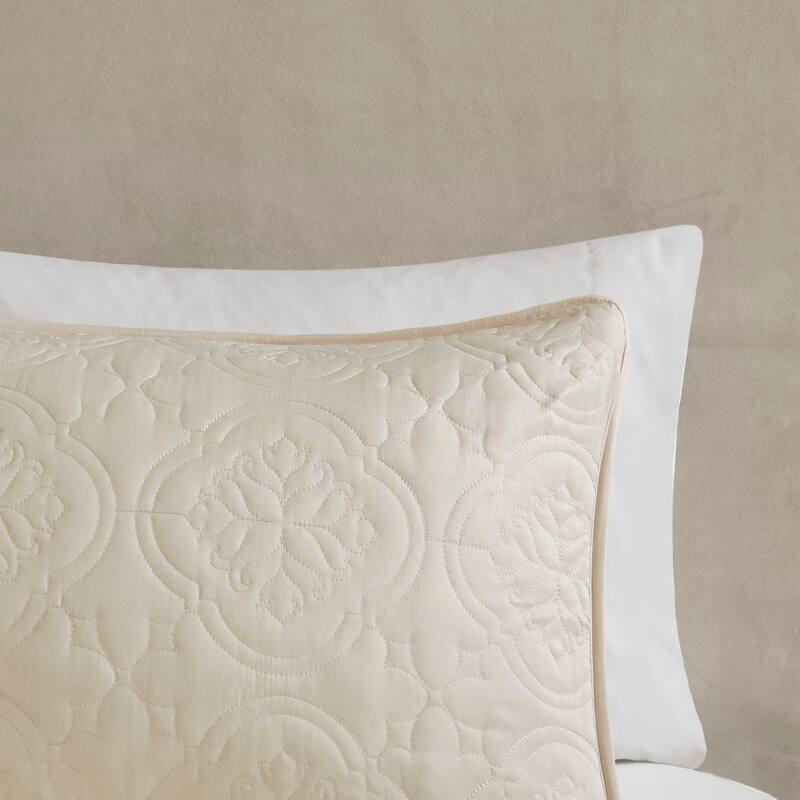 510 Design Hayley Oversized Solid Texture 3 Piece Reversible Bedspread Set