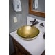 preview thumbnail 8 of 6, Eden Bath Venice Round Vessel Glass Sink - Golden