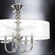 preview thumbnail 4 of 5, Luxury Cosmopolitan Chandelier, 20"H x 22"W, with Traditional Style, Polished Nickel, by Urban Ambiance - 20H x 22W x Dep