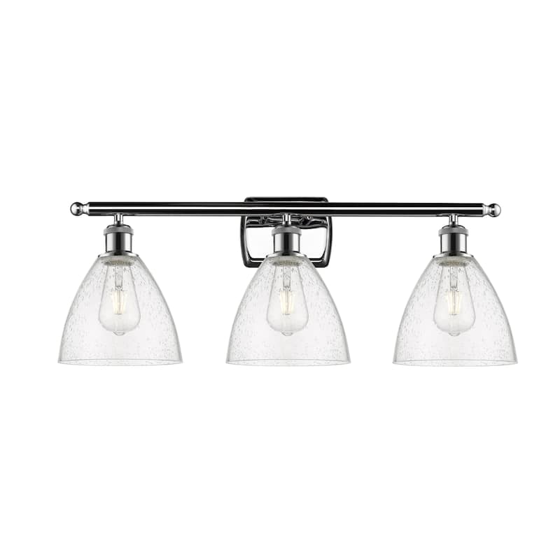 Innovations Lighting 516-3W-11-28 Bristol Vanity Bristol 3 Light 28" - Polished Chrome / Seedy
