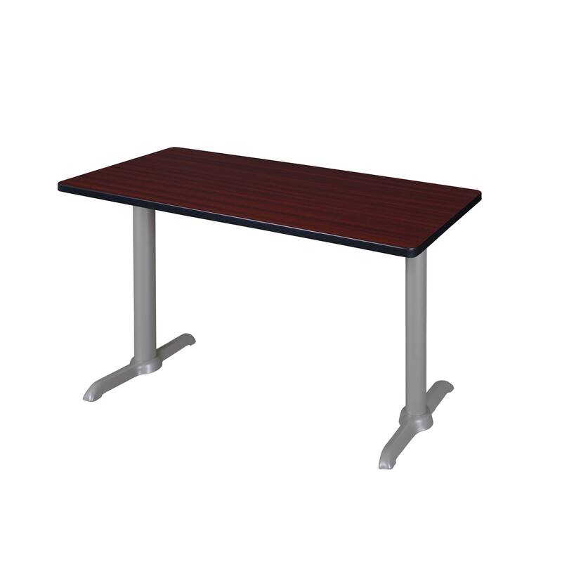 42" x 24" Training Table- Mahogany/Grey