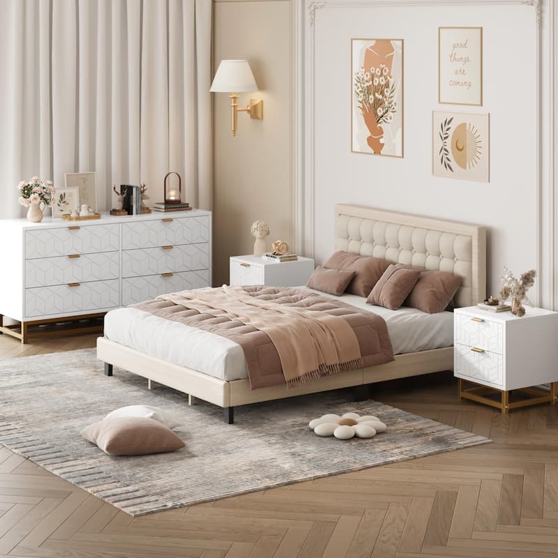 Dresser for Bedroom, 53.5" Large Drawer Dresser Organizer