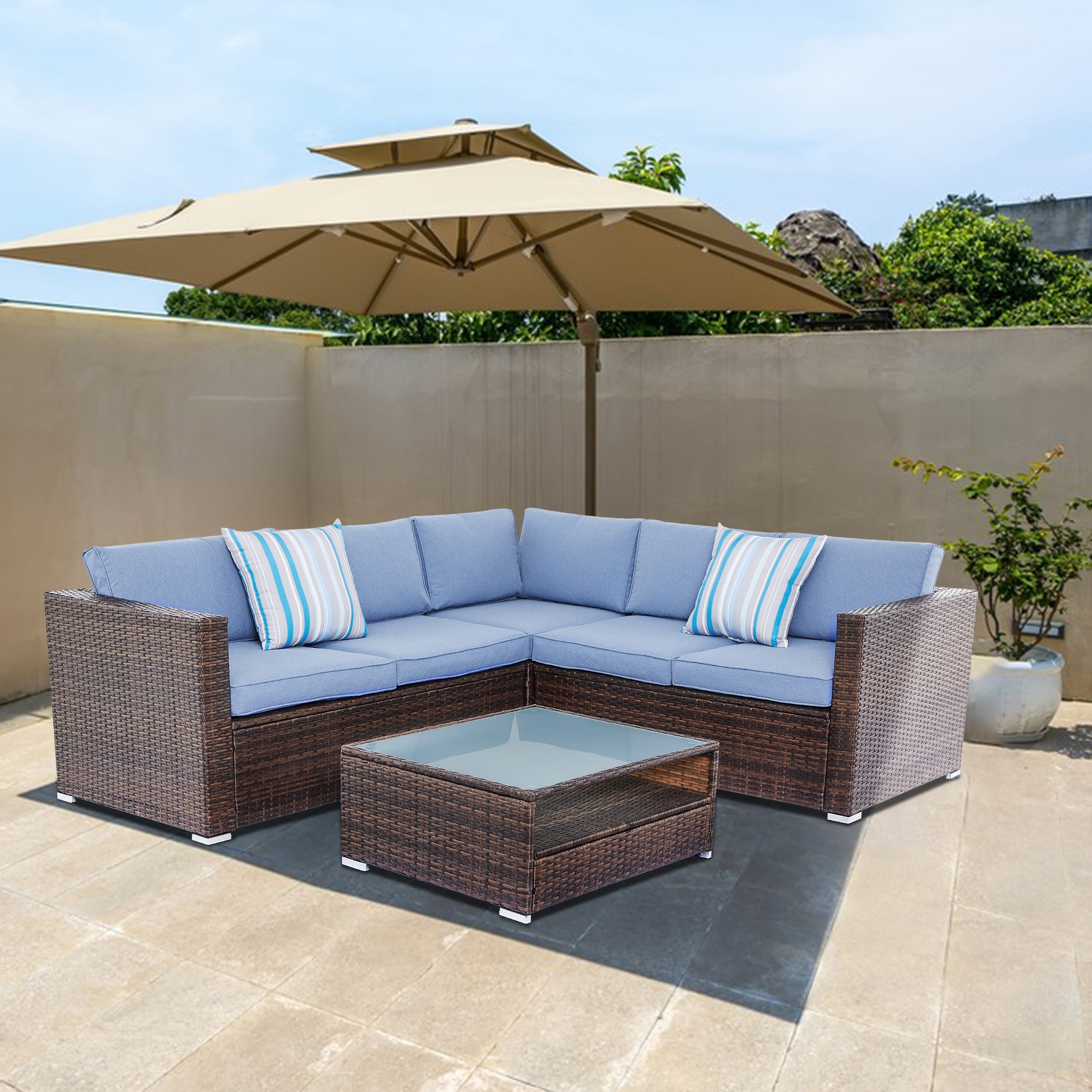 Outdoor waterproof sectional store